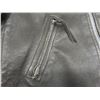 Image 6 : Black Leather Riding Jacket, Size XXL, Zipper Pulls Missing