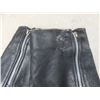 Image 8 : Black Leather Riding Jacket, Size XXL, Zipper Pulls Missing