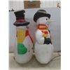 Image 3 : Two 31" Tall Snowman Blow Molds