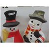 Image 4 : Two 31" Tall Snowman Blow Molds