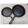 Image 3 : Five Cast Iron Frying Pans