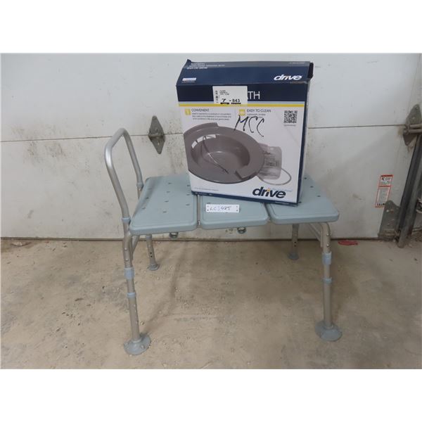 Medical Bath Chair and Sitz Bath