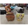 Image 7 : Set of 2 Cookie Jars, Chicken Salt and Pepper Holder, and Coffee Mug
