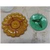 Image 6 : Crystal/Cut Glass, 2 China Platters and a Candy Bowl (One Crystal Piece Has a Chip - Pictured)