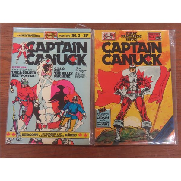 11 Comics Including The New Mutants and Captain Canuck (35¢–60¢ Issues)