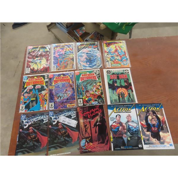 13 DC Comics Featuring Superman, Batman, and Somerset Holmes (60¢–$1.00 Issues)