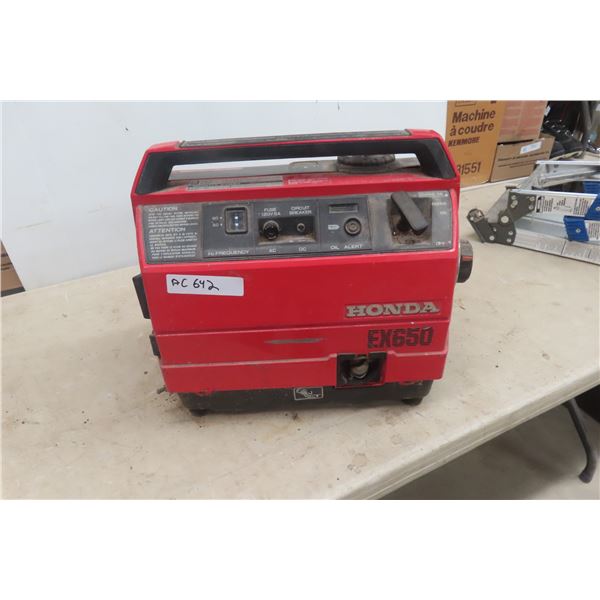 Honda EX650 Generator - Needs Tune Up, Hasn’t Been Used 