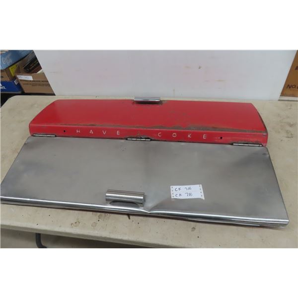 Coca Cola Lid Off a Chest Cooler 