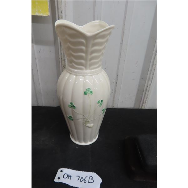 Belleek Vase 9'' Tall 