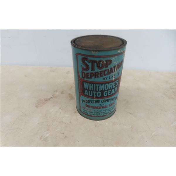 The Whitmore Mfg Lubricating Engines Auto Gear Can with