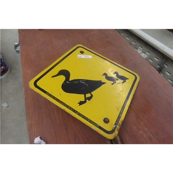 Ducks Unlimited Duck Crossing Sign 24'' Across