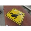 Image 1 : Ducks Unlimited Duck Crossing Sign 24'' Across