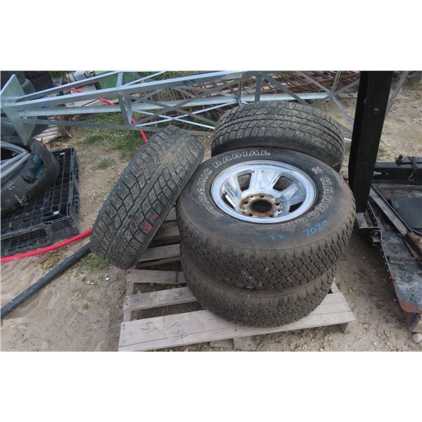 4 Tires 235/75 R15 (2) with Rims 