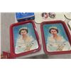 Image 2 : 8 Royalty Tin Trays 1930s & 1950s