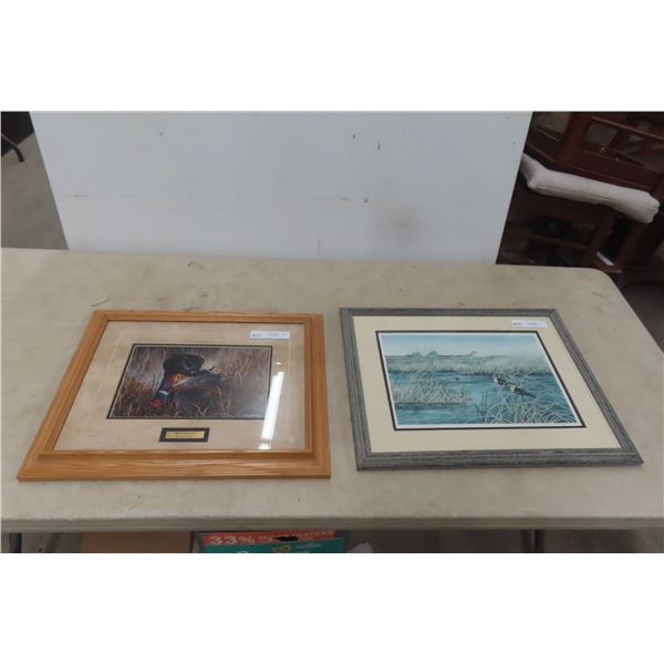 2 Framed Prints: Bird Season by Jim Hansel 17 1/2'' x 21'' , 