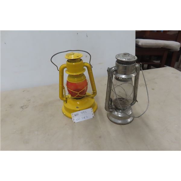 2 Coal Oil Lanterns : Little Wizard, Neva 