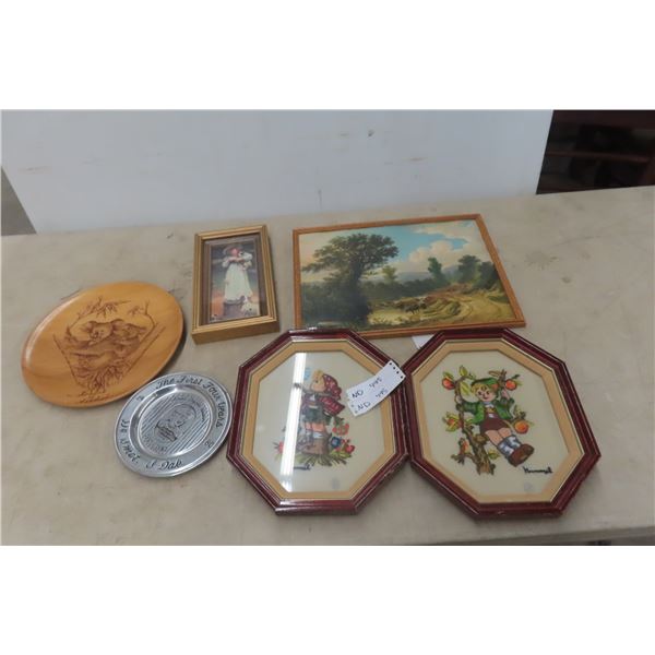 Pictures, Collector Plate, Needle Point, Hummel Pictures
