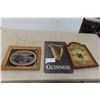 Image 1 : Guinness Beer Sign 12'' x 18'', Sams Pub Sign, Smith&Wesson 
