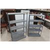 Image 1 : 2 Metal 5 Tier Shelves 55'' x 30'' x 12''