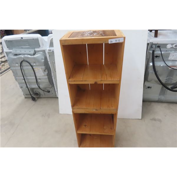 Rustic Open Shelf 48'' x 11'' x 16'' 