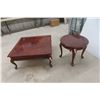 Image 1 : Coffee Table 16 1/2'' x 36'' x 36'' , End Table 21'' H x 24'' Diameter 