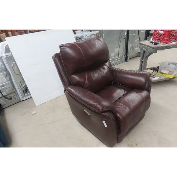Leather/Leather Style Power Recliner 
