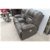 Image 2 : Leather/Leather Style Power Reclining Couch 77'' Wide 