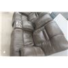 Image 4 : Leather/Leather Style Power Reclining Couch 77'' Wide 