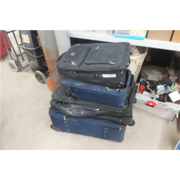 5 Suit Cases, Bissel Upright Vacuum 