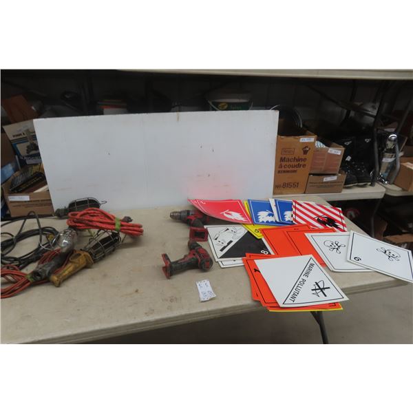 Extension Cord, Trouble Light, Milwaukee Cordless Tool, Hazard 