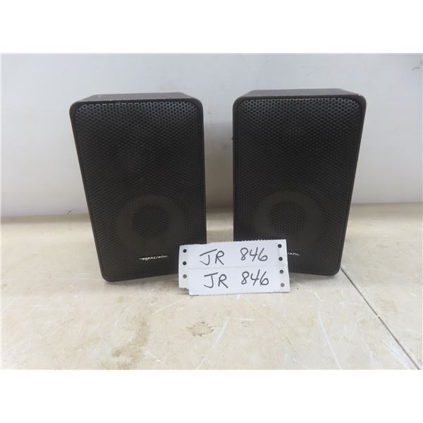 Pair of Vintage Realistic Speakers, 40 Watts, 8 Ohms