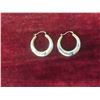 Image 2 : Two Pairs of Hoop Earrings — One Sterling Silver, One 10K Gold and Sterling