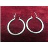 Image 6 : Two Pairs of Hoop Earrings — One Sterling Silver, One 10K Gold and Sterling