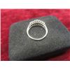 Image 2 : 10K White Gold Ring With “Diamond” Stones (Consignor Stated), Size 10