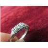 Image 4 : 10K White Gold Ring With “Diamond” Stones (Consignor Stated), Size 10