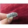 Image 5 : 10K White Gold Ring With “Diamond” Stones (Consignor Stated), Size 10
