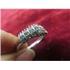 Image 7 : 10K White Gold Ring With “Diamond” Stones (Consignor Stated), Size 10