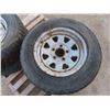 Image 7 : Four Winter Tires With Studs and Rims, 205/70R15