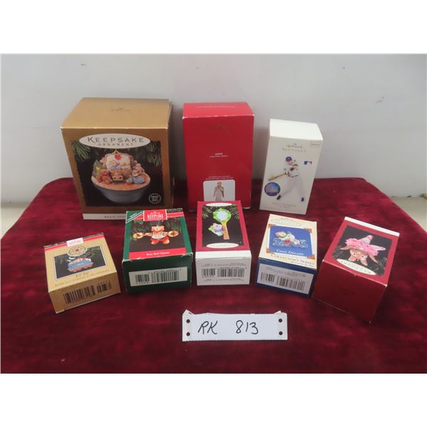 Eight Hallmark Ornaments