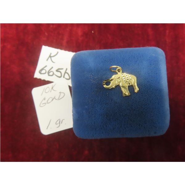 10K Gold Pendant, Total Weight 1 G