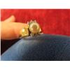 Image 3 : 10K Gold Diamond and Pearl Ring, Size 5, Total Weight 2.8 G