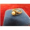 Image 5 : 10K Gold Diamond and Pearl Ring, Size 5, Total Weight 2.8 G