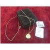 Image 1 : 10K Gold 20" Necklace with Pendant, Total Weight 4.5 G