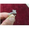 Image 10 : 14K White Gold Solitaire Diamond Princess-Cut Ring, Total Weight 2.61 G, with Appraisal