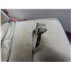 Image 12 : 14K White Gold Solitaire Diamond Princess-Cut Ring, Total Weight 2.61 G, with Appraisal
