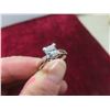 Image 7 : 14K White Gold Solitaire Diamond Princess-Cut Ring, Total Weight 2.61 G, with Appraisal