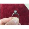 Image 9 : 14K White Gold Solitaire Diamond Princess-Cut Ring, Total Weight 2.61 G, with Appraisal
