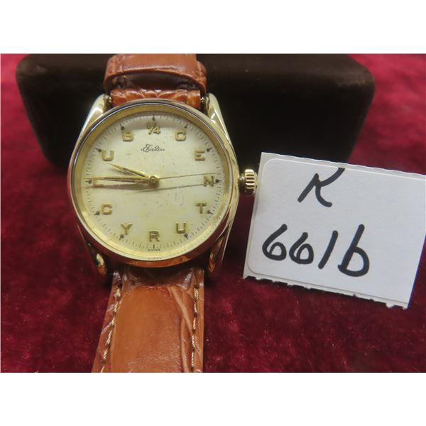 1961 Rolex Oyster Perpetual Eaton Quarter Century Club Wristwatch in 14K Gold