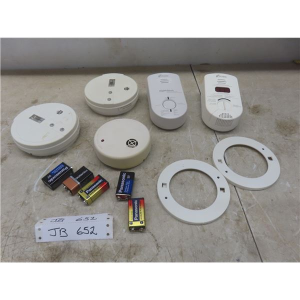 Assortment of Smoke Alarms and Carbon Monoxide Detectors