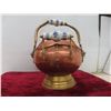 Image 8 : Antique Copper and Brass Coal Scuttle Bucket